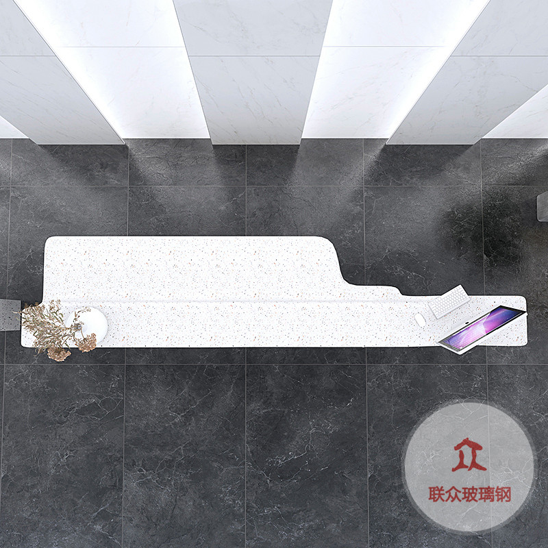 異形玻璃鋼烤漆前臺(tái)現(xiàn)代公司大堂接待臺(tái)售樓部服務(wù)臺(tái)吧臺(tái)定制創(chuàng)意