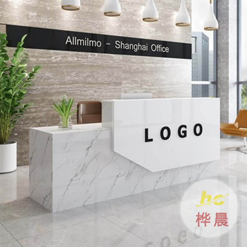 玻璃鋼異形前臺(tái)公司接待臺(tái)售樓部美陳發(fā)光創(chuàng)意吧臺(tái)酒店烤漆收銀臺(tái)