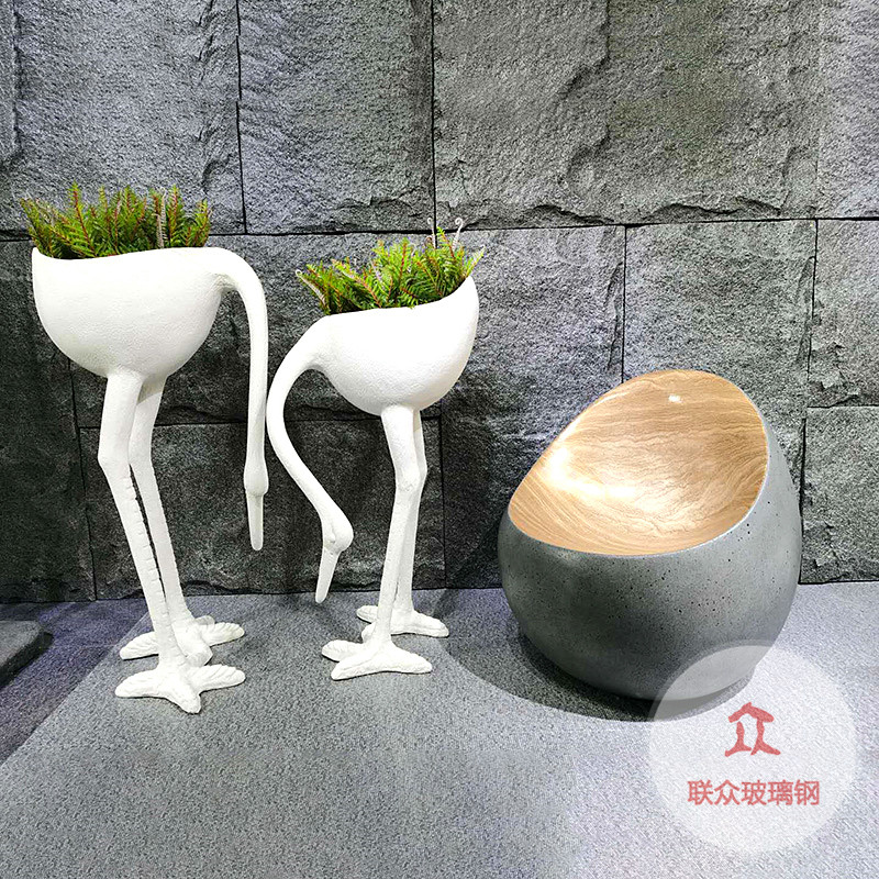 玻璃鋼座椅休息椅氣球花盆坐凳商場(chǎng)休閑座椅美陳凳子玻璃鋼休閑椅
